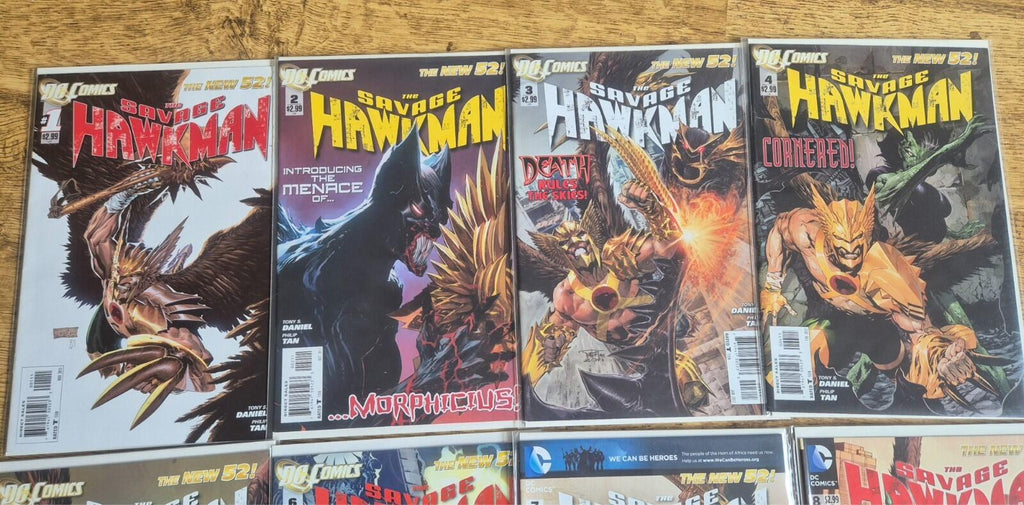 Savage Hawkman #1 - #12, (12 Books) DC New 52, All Bagged and Boarded VF/NM