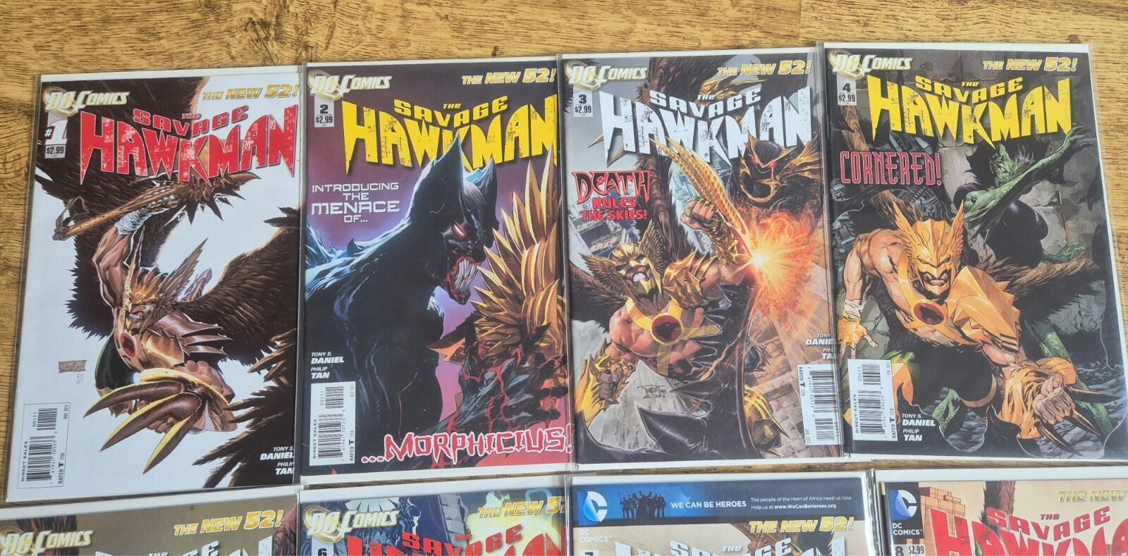 Savage Hawkman #1 - #12, (12 Books) DC New 52, All Bagged and Boarded VF/NM