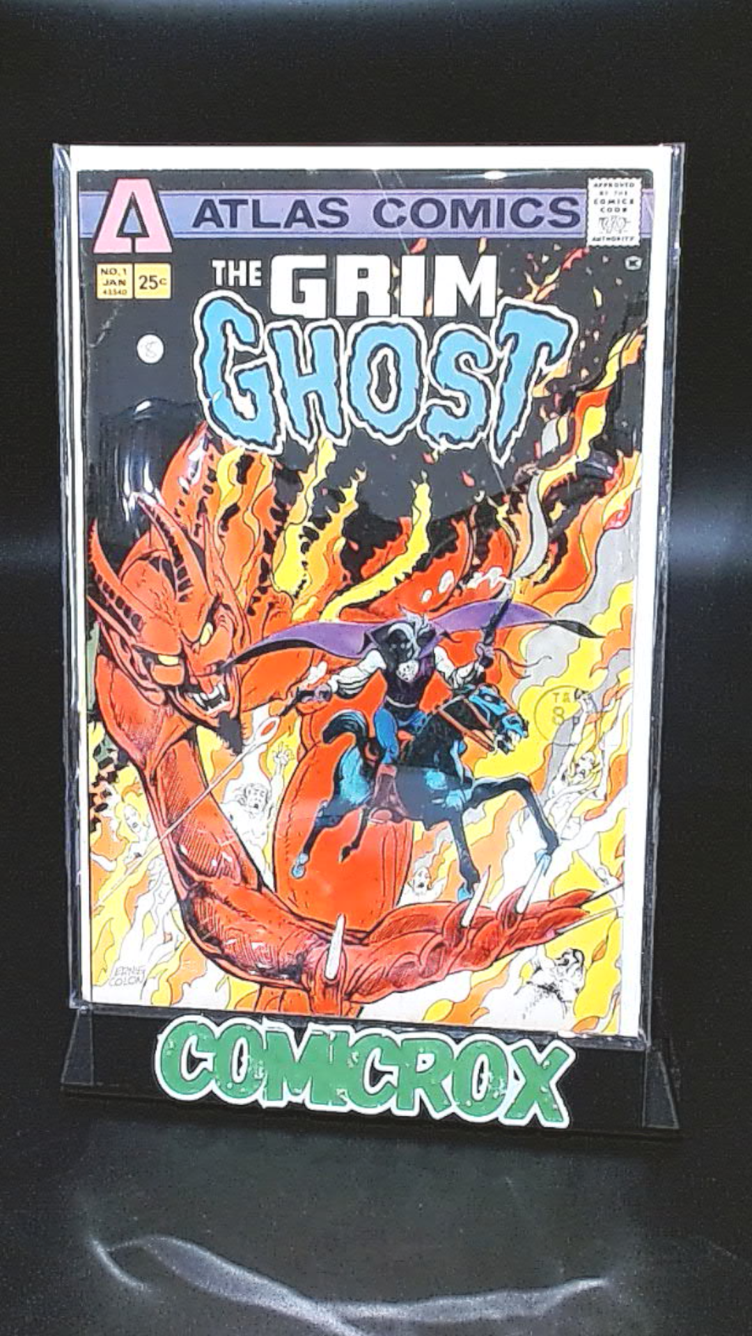 The Grim Ghost #1, 1975, 1st Appearance of Grim Ghost, Atlas, FN/VF