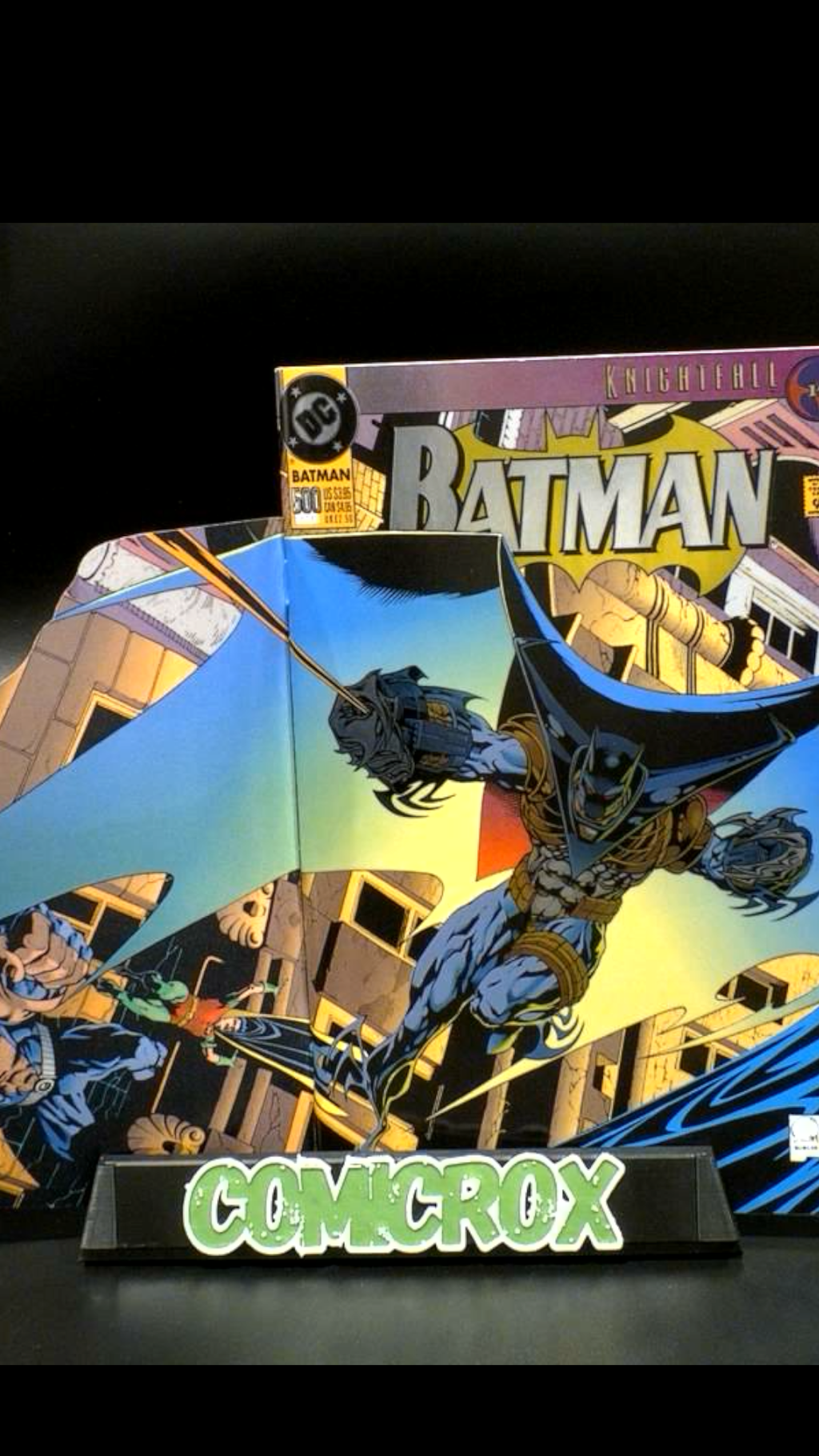 Batman #500 1993 DC Comics - Die-Cut Foil, Postcard Attached, 1st Print - NM+