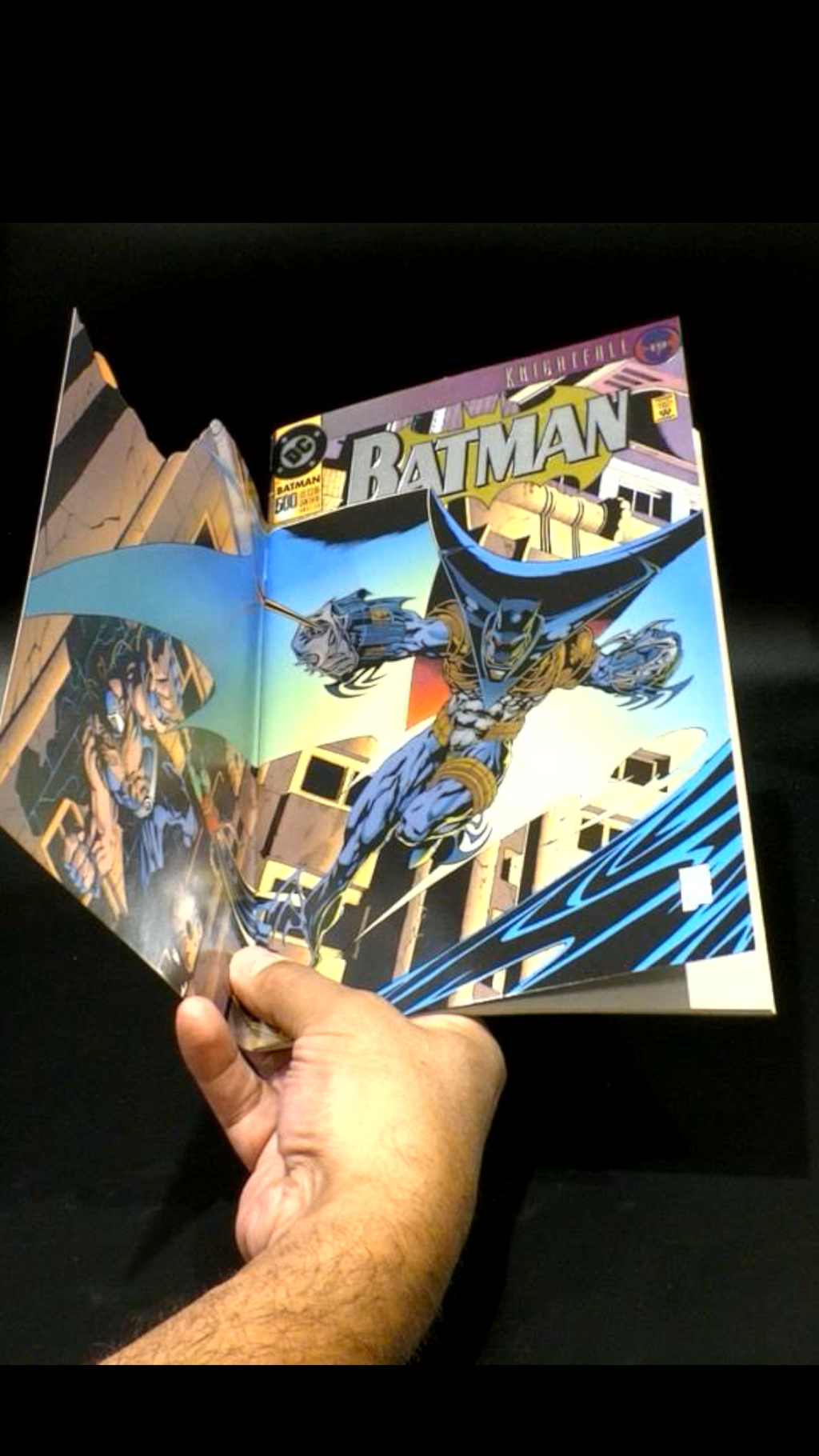 Batman #500 1993 DC Comics - Die-Cut Foil, Postcard Attached, 1st Print - NM+