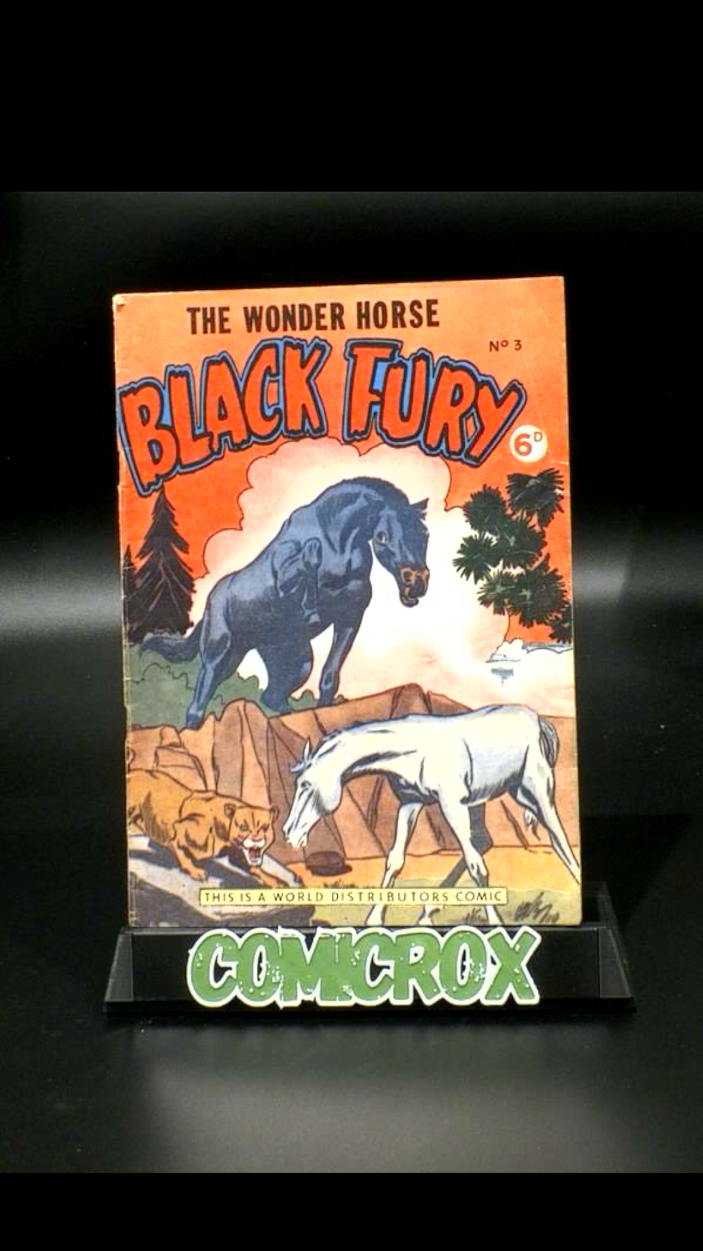 Black Fury #3 World Distributors - 1955 - FN-