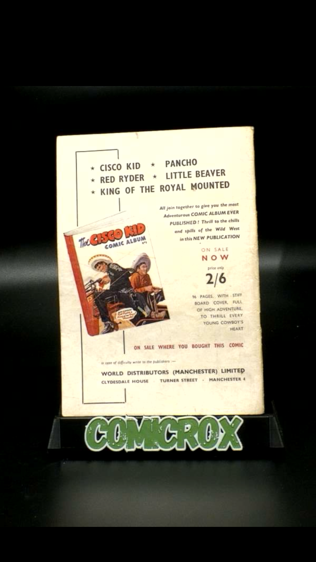 Black Fury #3 World Distributors - 1955 - FN-