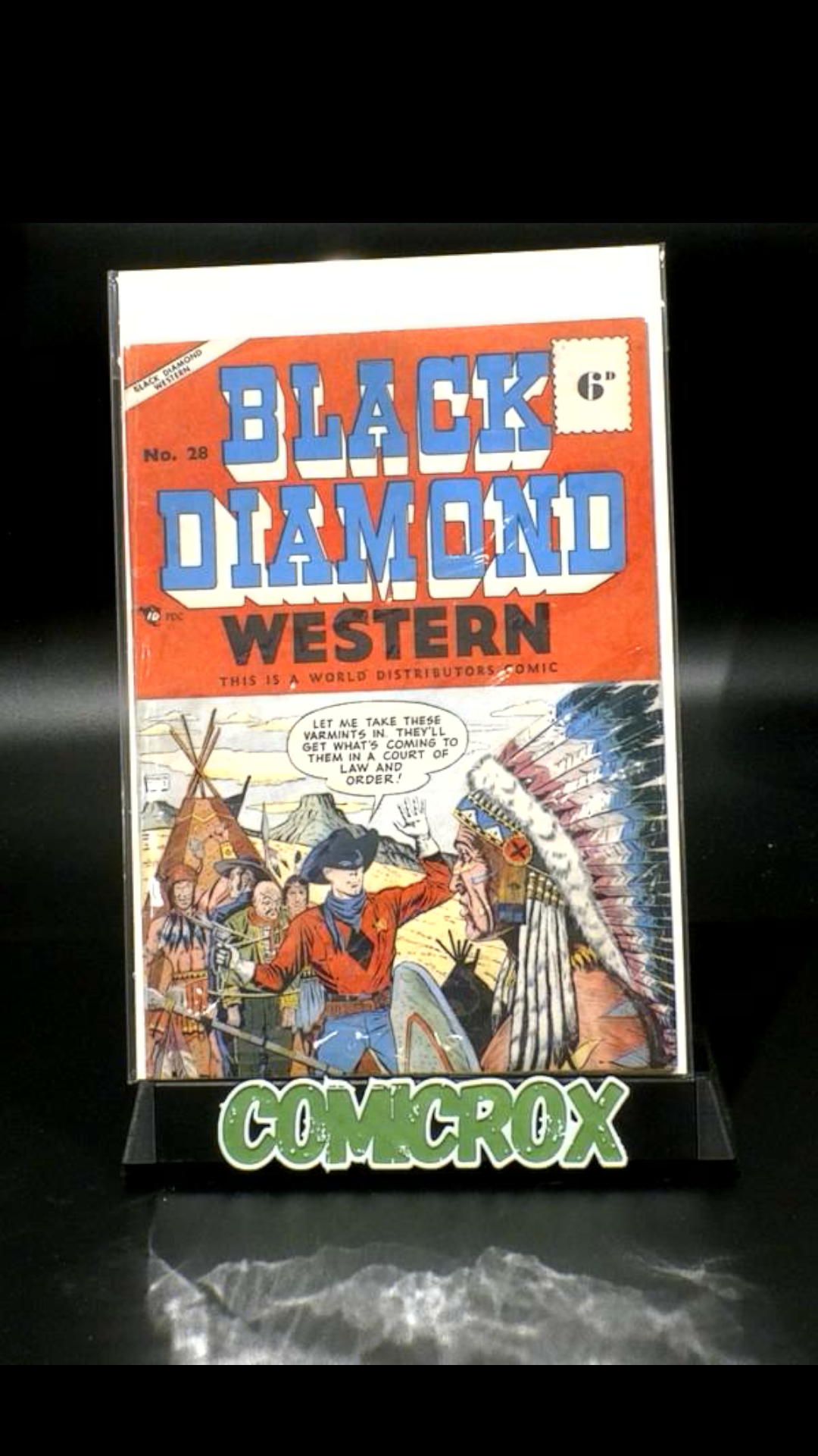 Black Diamond Western #28 World Distributors - 1951 - FN