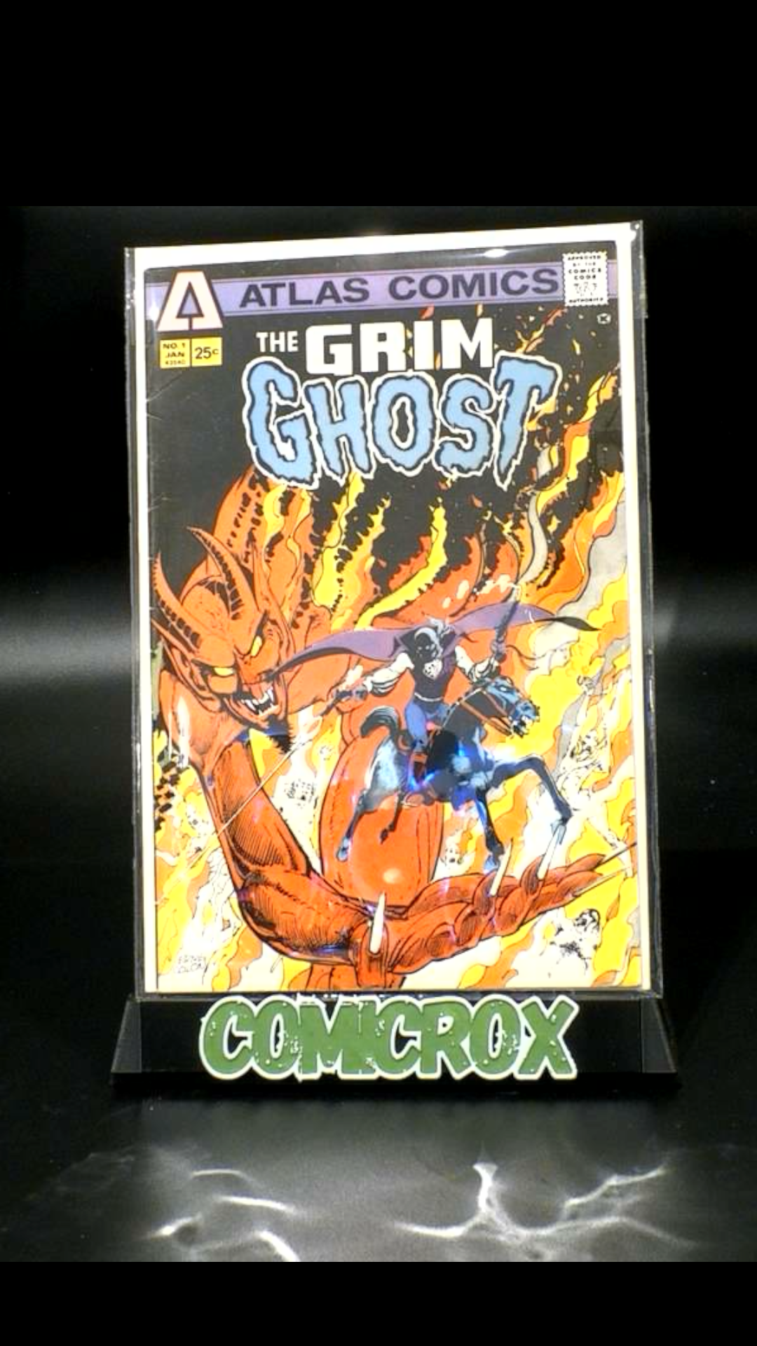 The Grim Ghost #1 Atlas Comics - 1975 1st App Grim Ghost - FN
