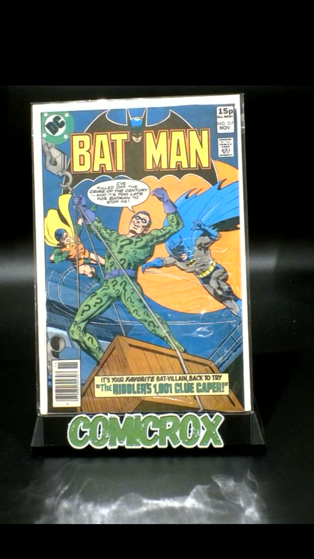 Batman #317 1979 DC Comics UK Price Variant - Classic Riddler Cover - VF/NM