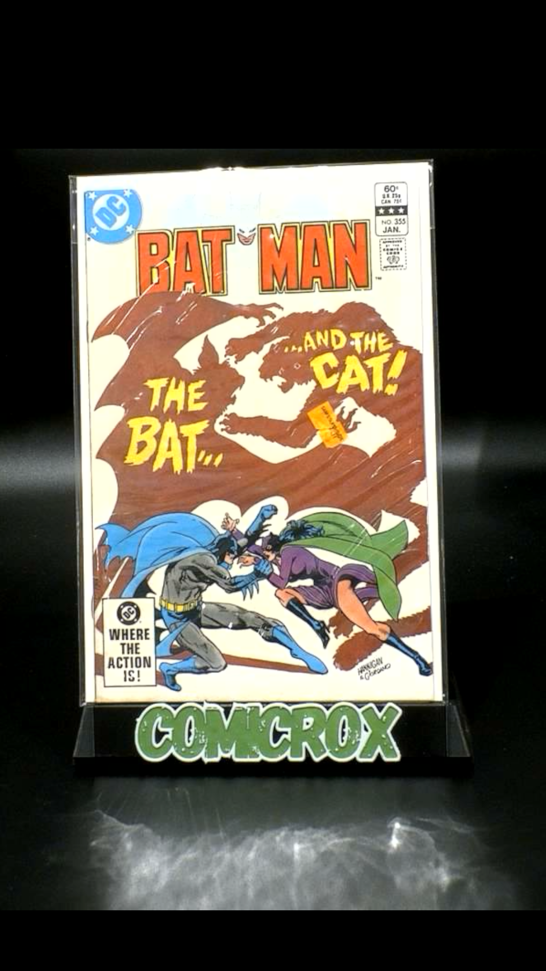 Batman #355 1983 DC Comics - would bve £12, sticker on Book - VF+