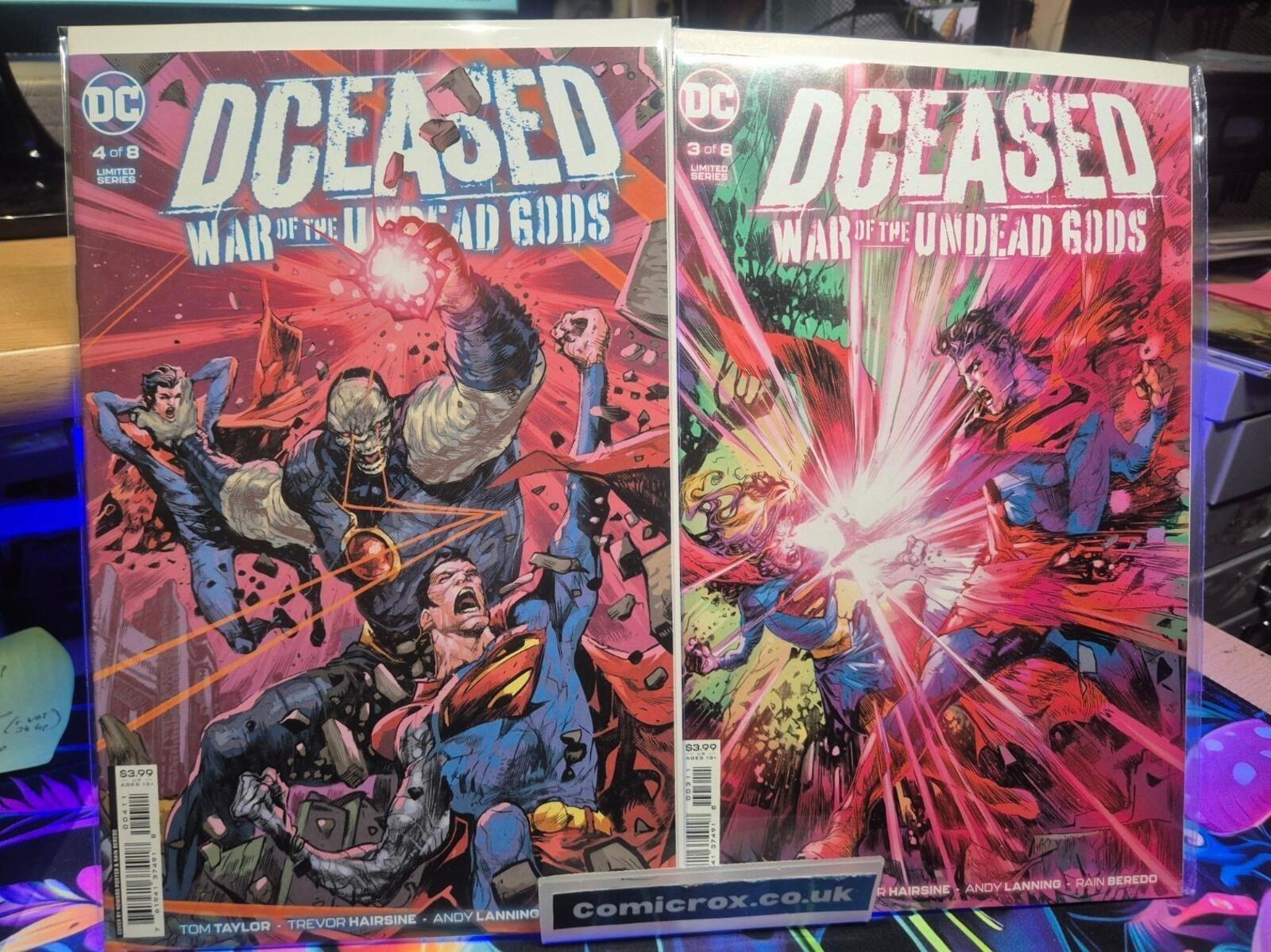 DCeased: War of The Undead Gods, Complete Set, Issues 1-8 All Books are NM