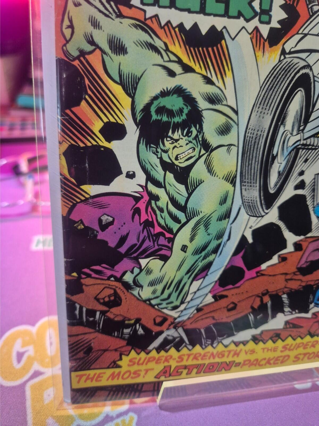 GHOST RIDER #10, 1974, Key: Classic Hulk cover, VF