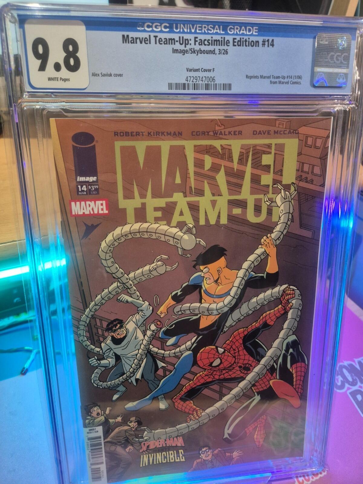 Marvel Team Up Facsimile #14, CGC 9.8 Cover F Alex Saviuk Variant 2026