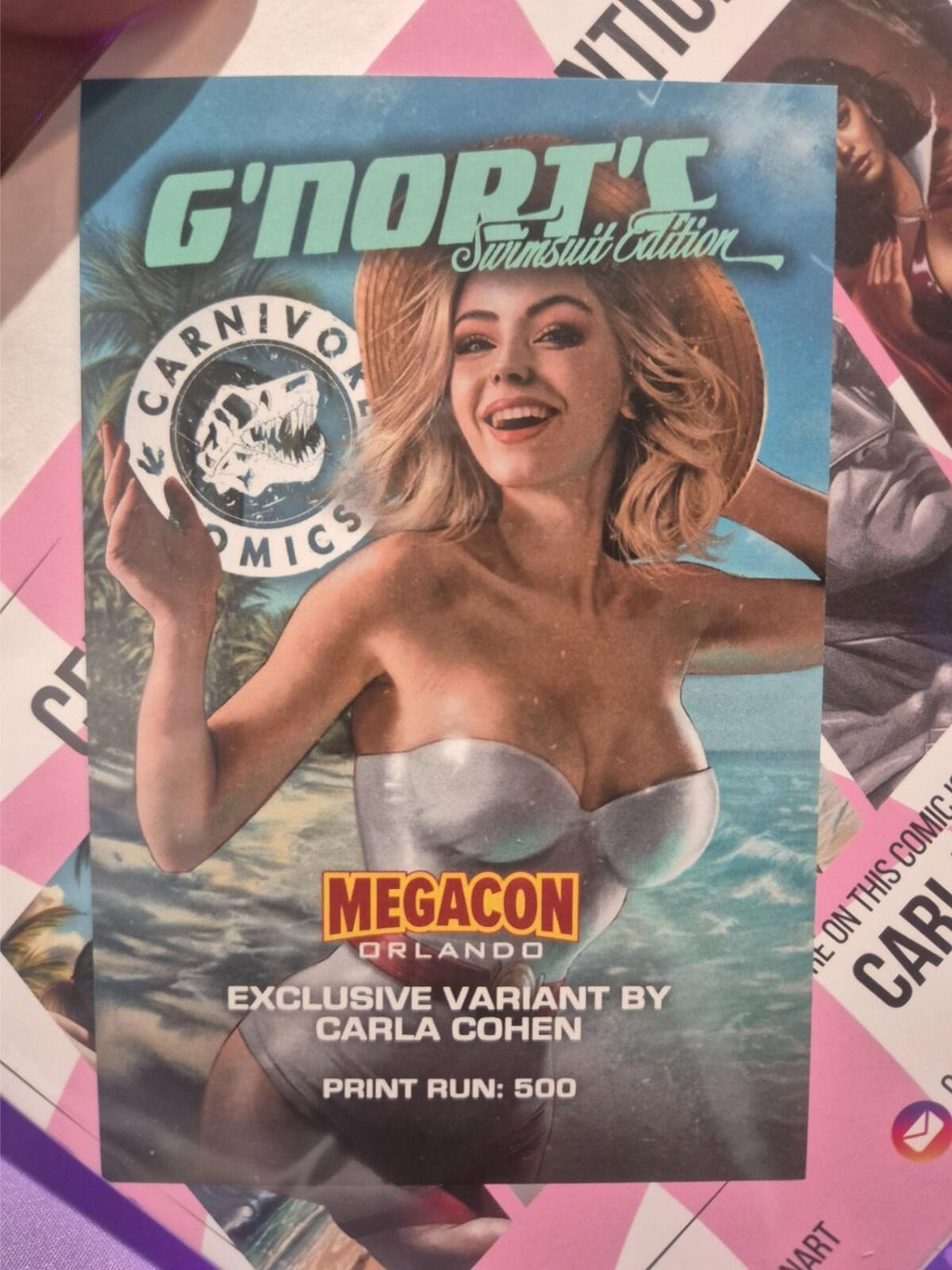 G’nort’s Swimsuit Ed #1 SIGNED Carla Cohen COA Power Girl Exclusive Ltd 500