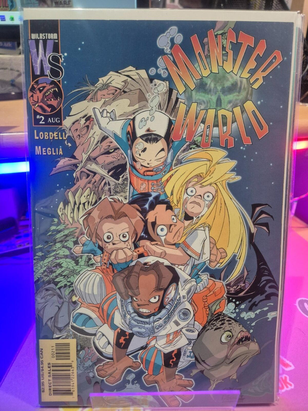 MONSTER WORLD #1-4 Complete Set, DC/Wildstorm Comics 2001, VF/NM