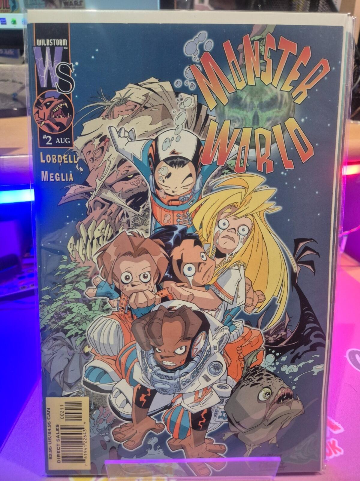 MONSTER WORLD #1-4 Complete Set, DC/Wildstorm Comics 2001, VF/NM