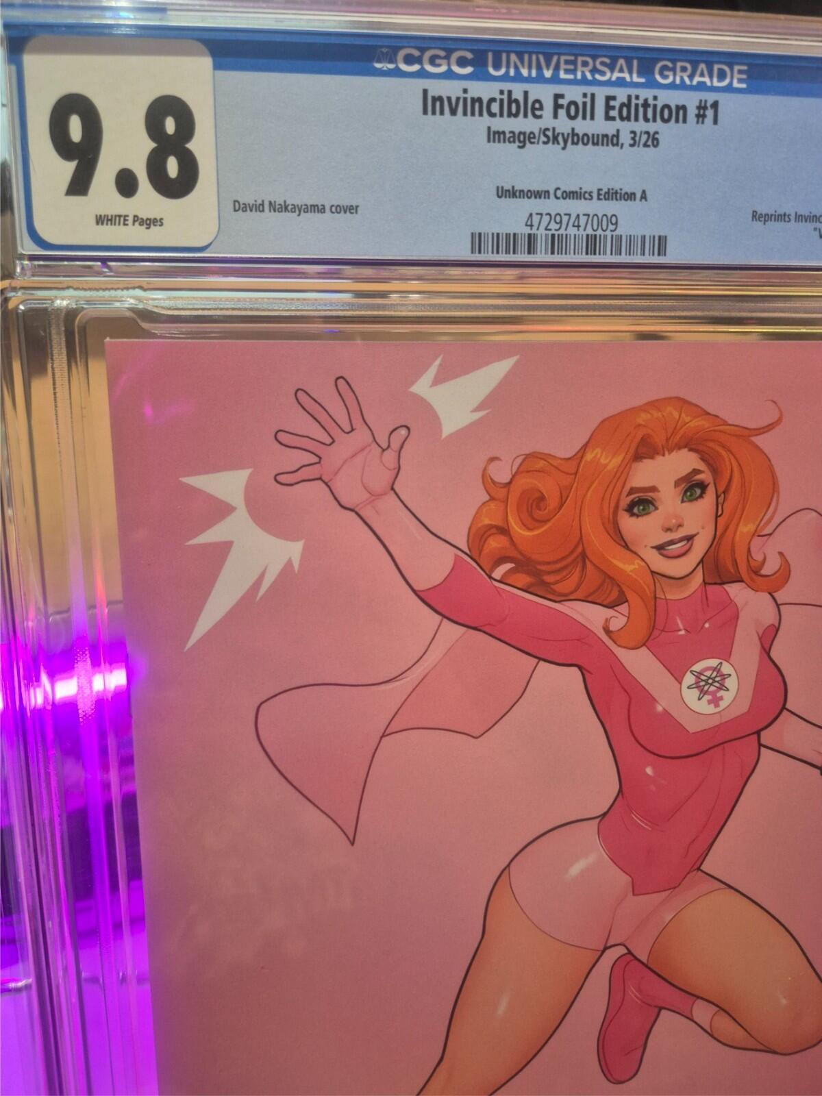 Invincible #1, CGC 9.8, David Nakayama Megacon Exclusive Virgin Variant