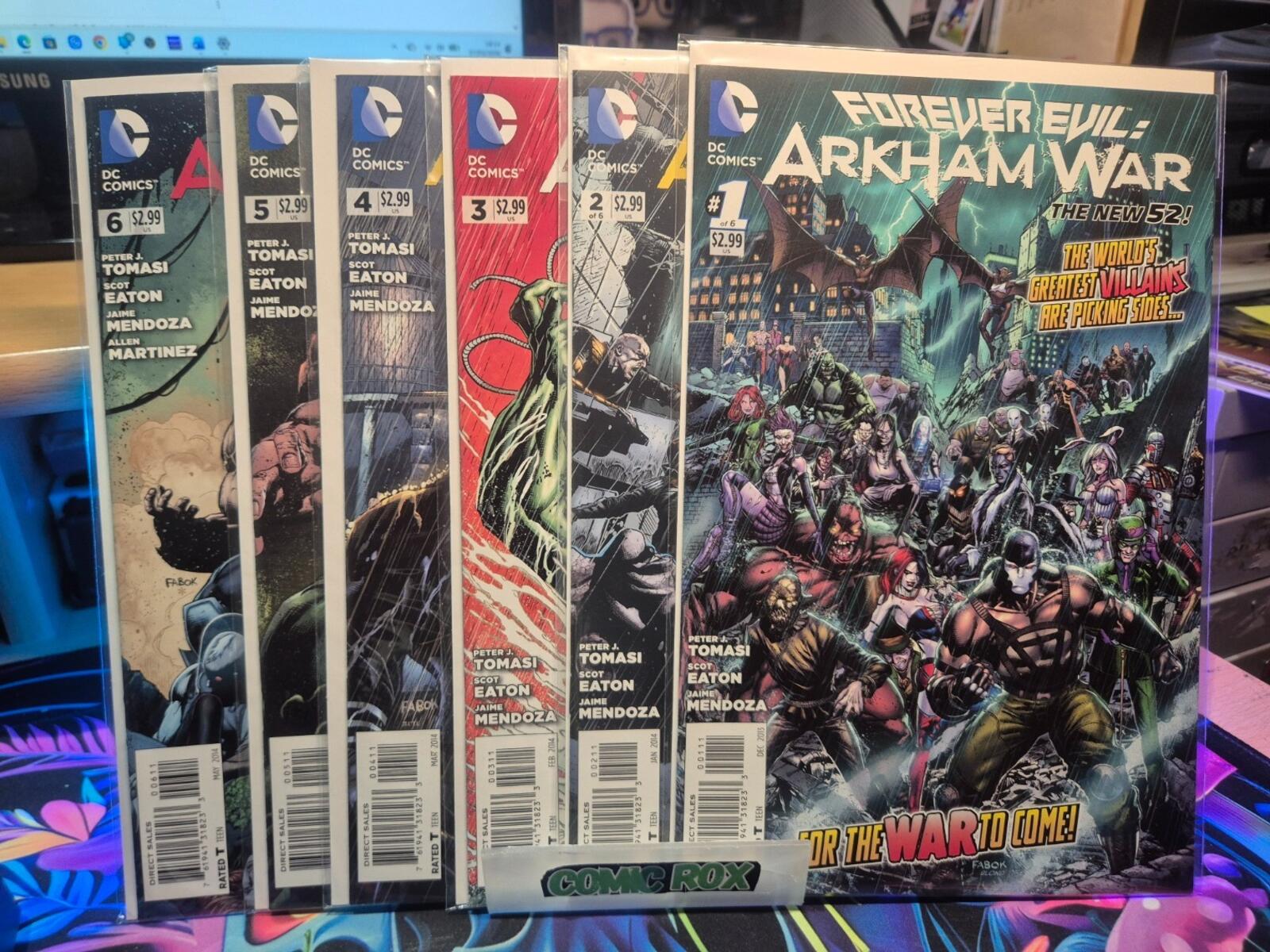 Forever Evil Arkham War, #1-6 Complete Set Run, DC Comics 2013, NM