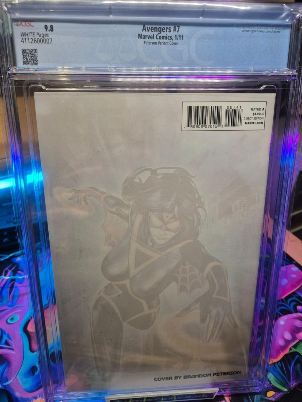 Avengers #7, Tron 1:15 Variant Cover, 2011, CGC 9.8, Highest Graded (Top Pop)