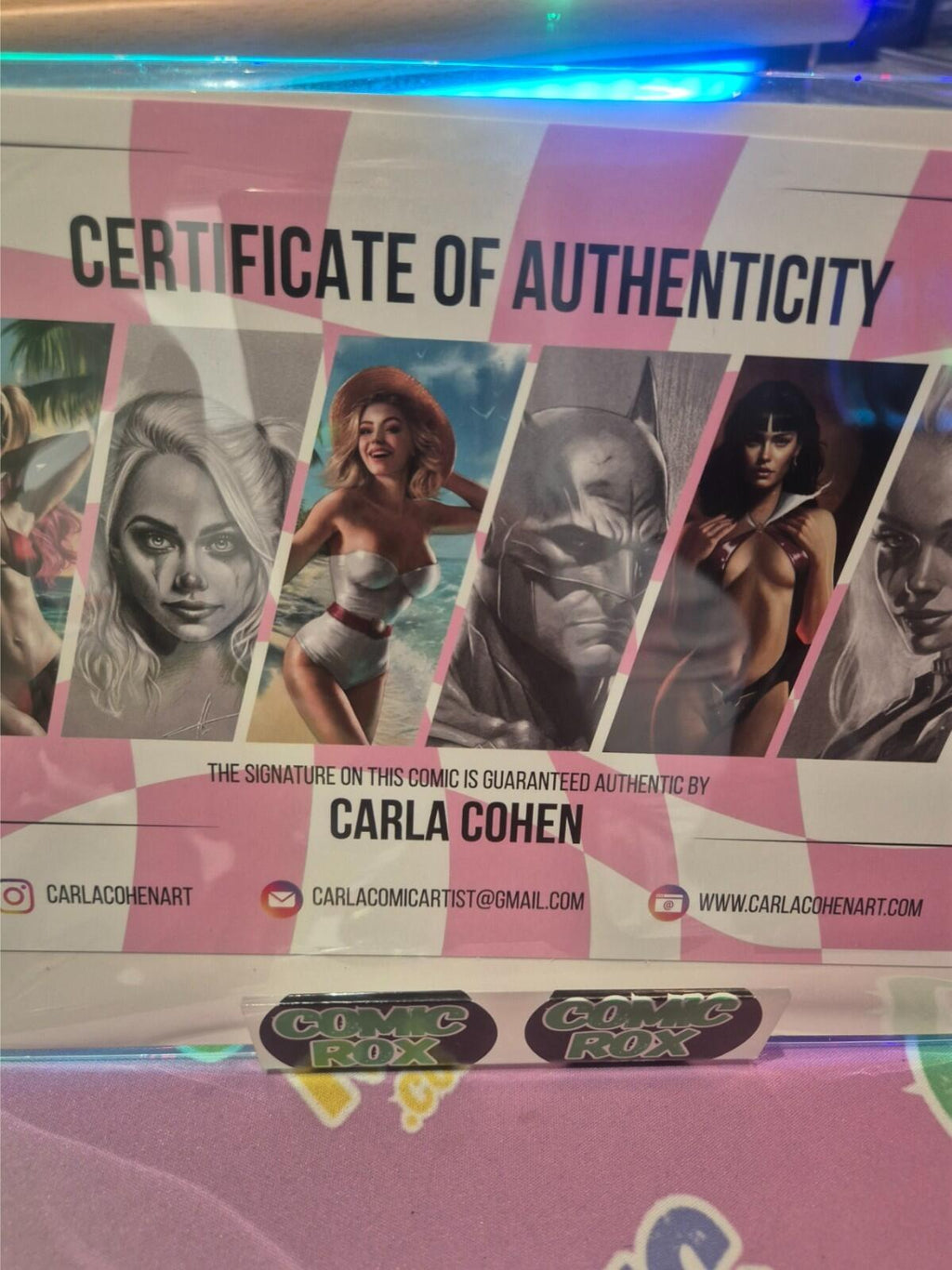 Heat Seeker: Exposed A Gun Honey Series #4 SIGNED by Carla Cohen COA Virgin NM