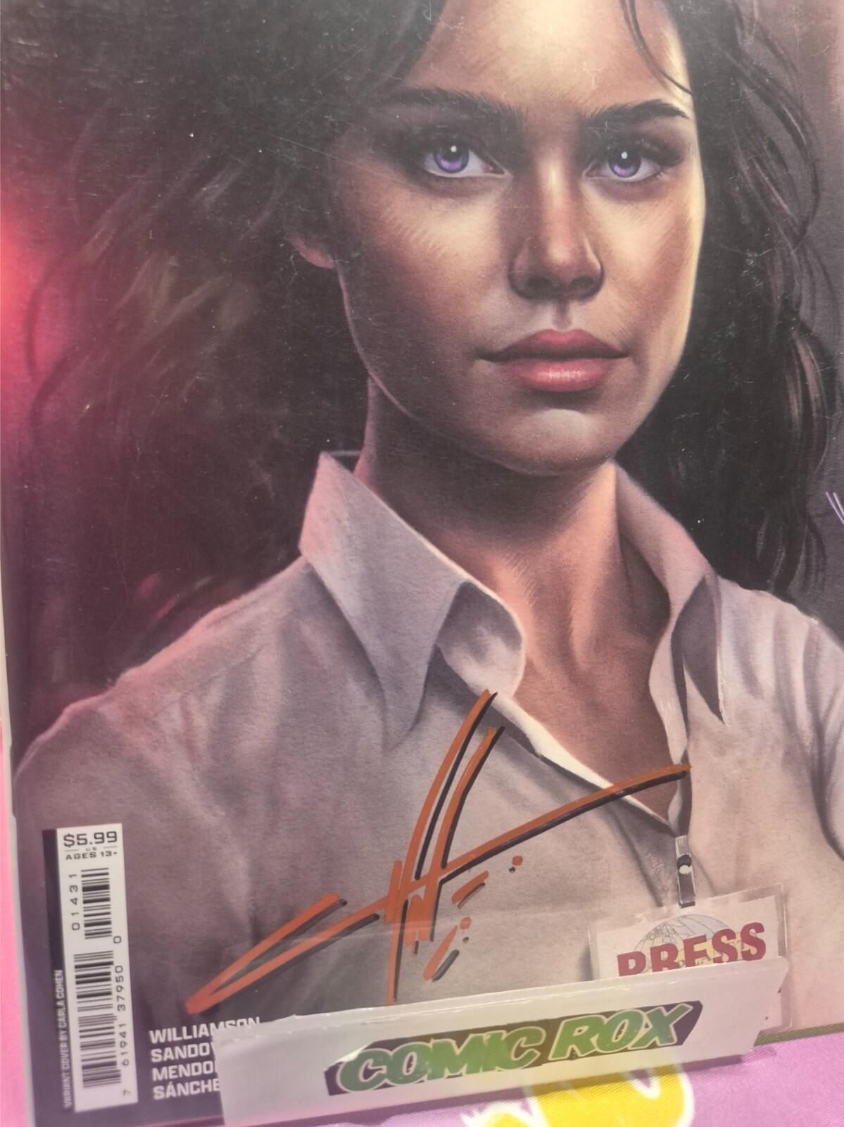 SUPERMAN #14, 2026, SIGNED BY CARLA COHEN with COA, Drop Shadow Sig
