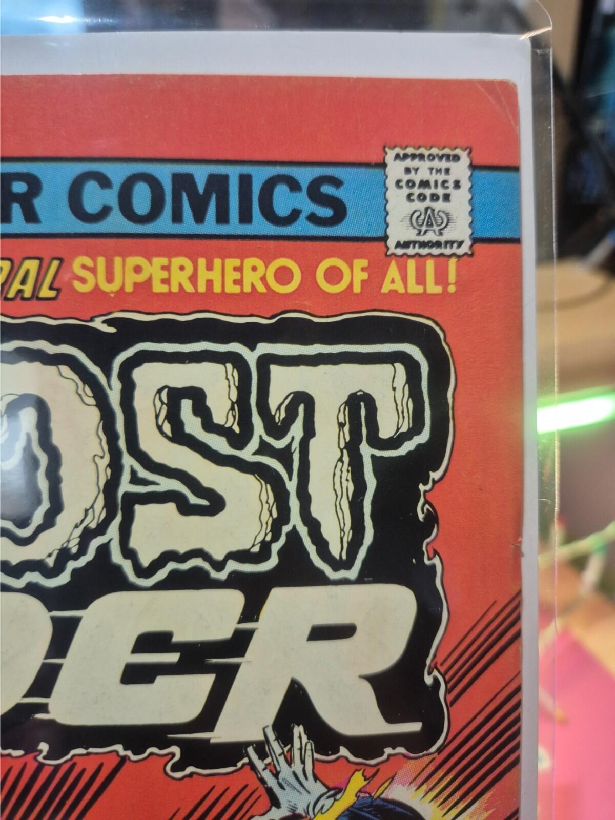 GHOST RIDER #10, 1974, Key: Classic Hulk cover, VF