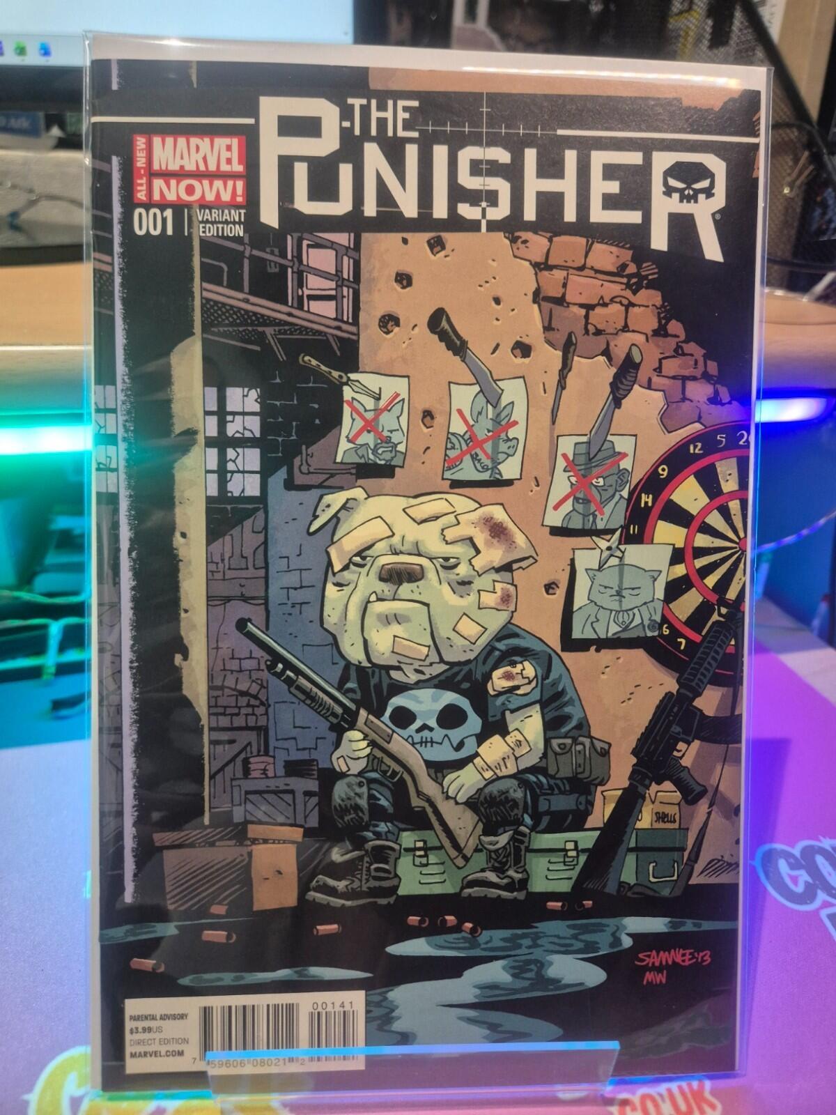The Punisher #1, RARE Chris Samnee Animal Variant Cover 2014, NM