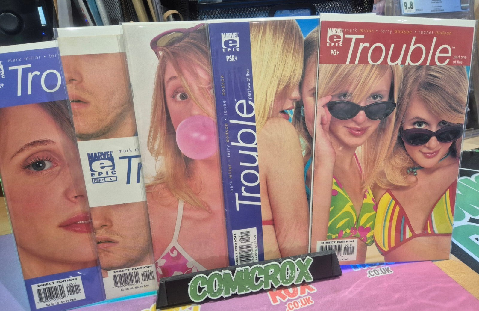 Trouble Complete Set #1-5, Epic Comics, 2003, Scarce, VF/NM
