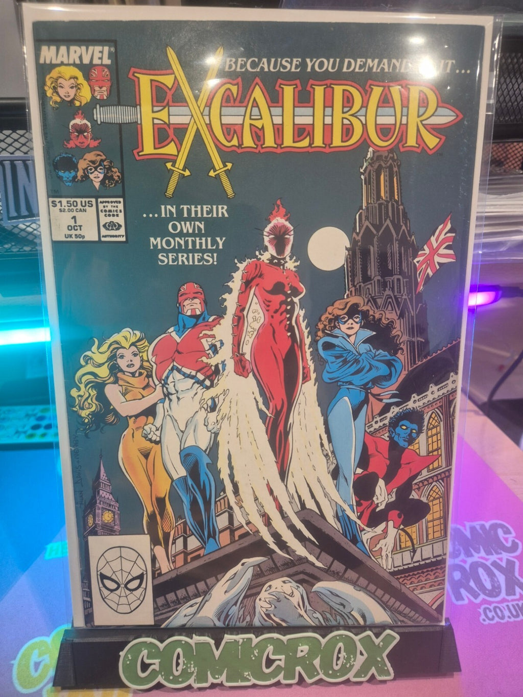 Excalibur #1, 1988, Premiere Issue, 1st app. Widget, VF/VF+