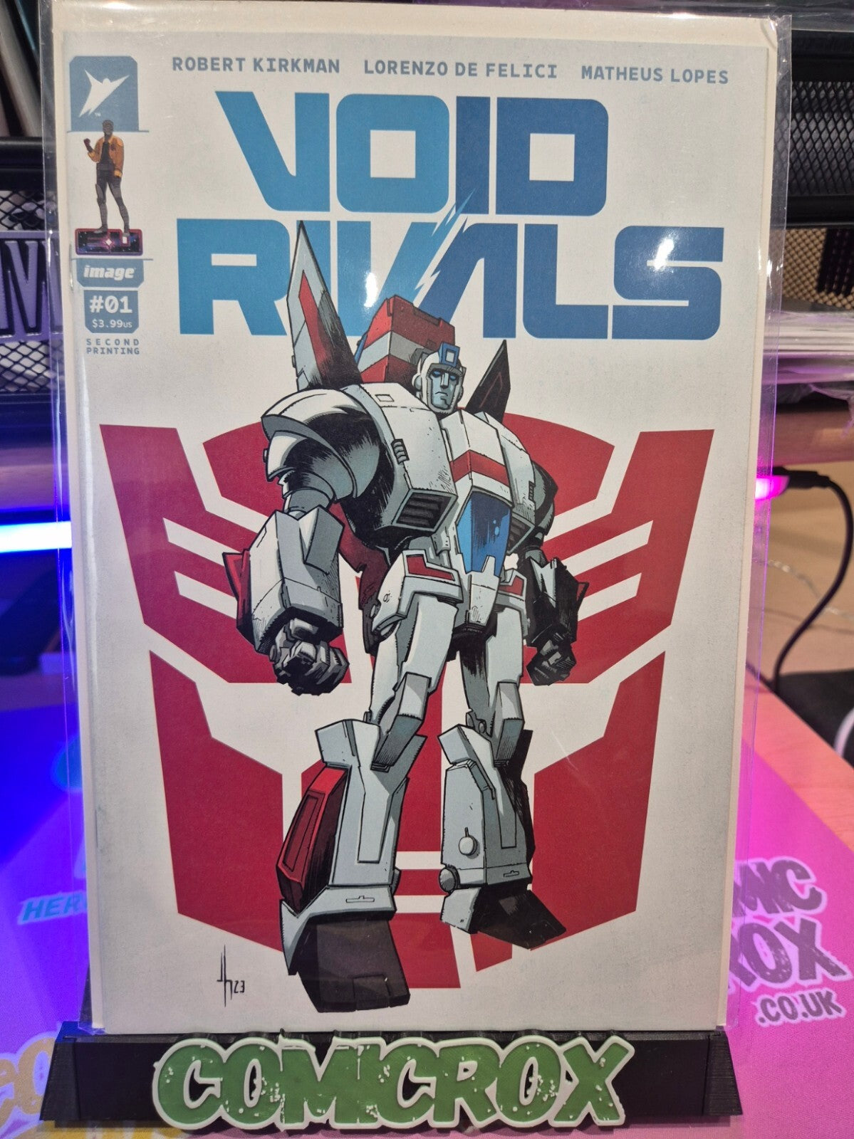 Void Rivals #1, 2023, 2nd Print Howard Jetfire Variant Cover, VF/NM