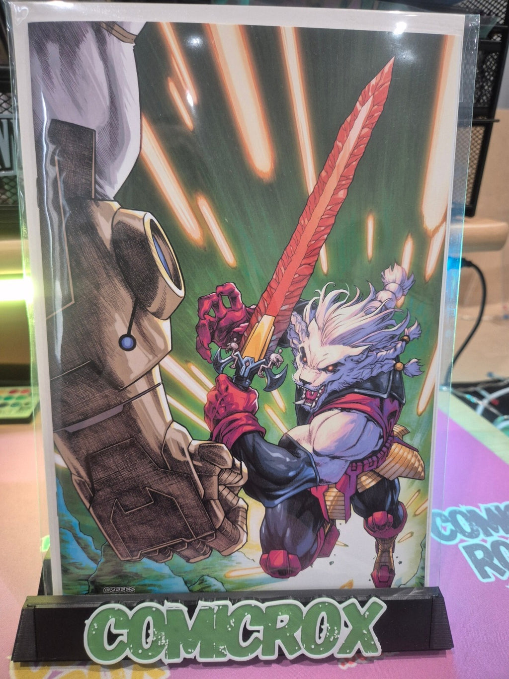 Battle Beast #9, Creees Lee Exclusive Virgin Variant, NM+