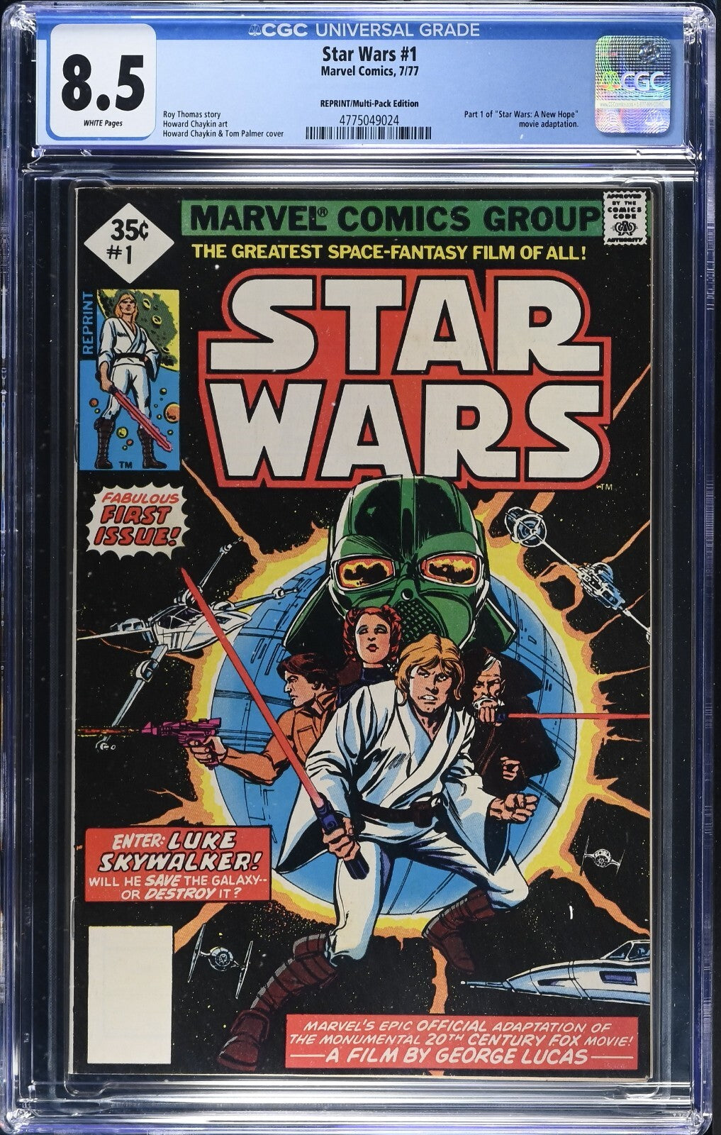 Star Wars #1, CGC 8.5, 1977 Whitman