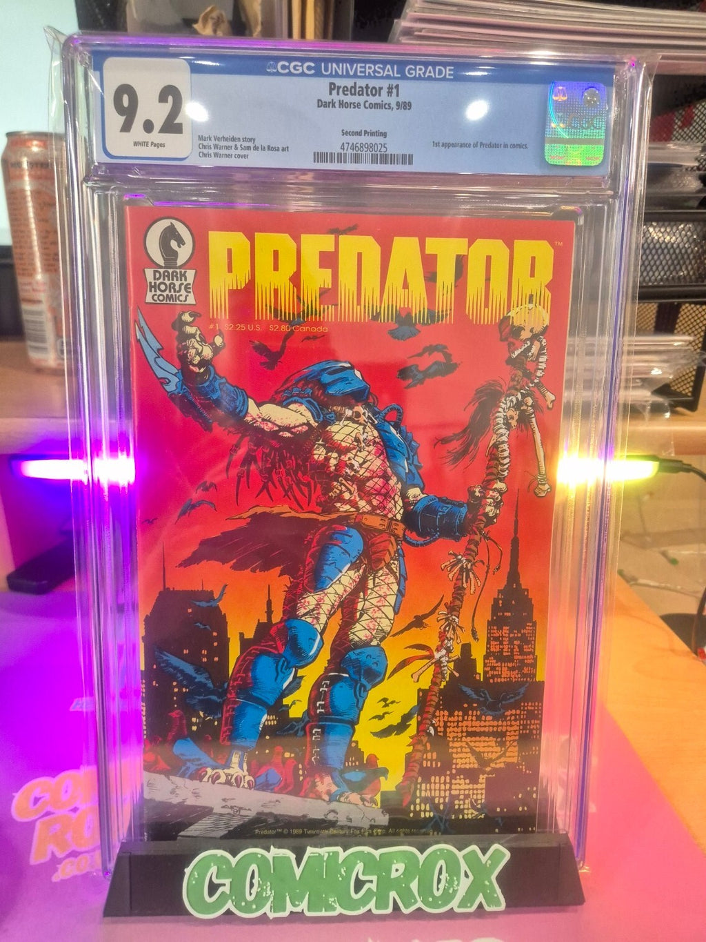 Predator #1, CGC 9.2, 1989, Second Print, Dark Horse