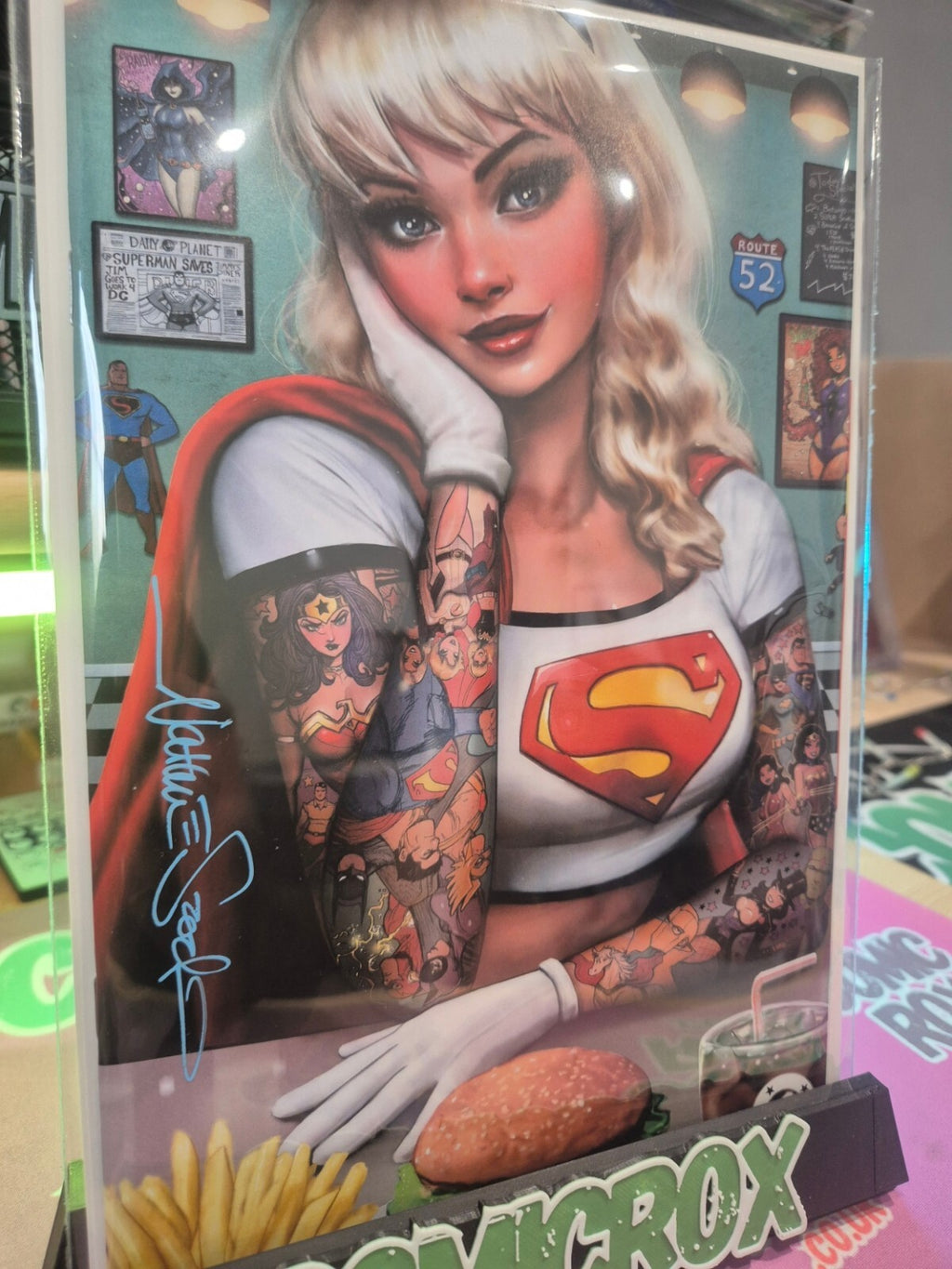 Superman #19, Szerdy Excl Virgin Ltd 1500, Signed By Szerdy with COA