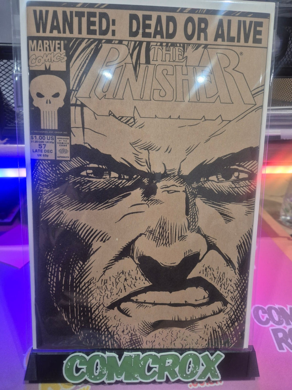 The Punisher #57, 1991, Wanted Dead or Alive, NM 9.4