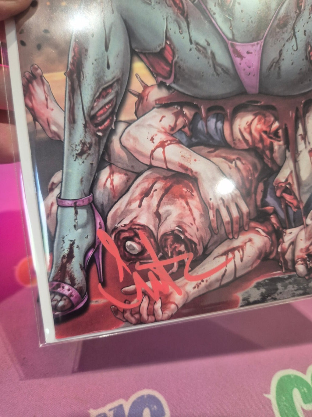 Bloody Zombie Sketchbook by Surtur, Double Signed with COA. Extremely Rare