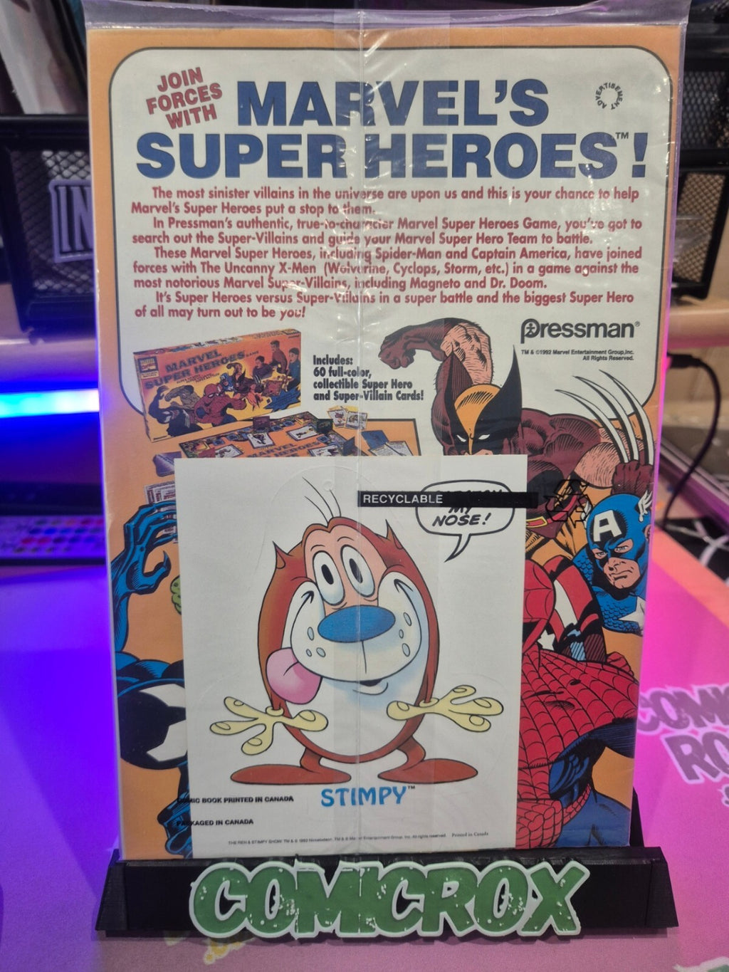 Ren & Stimpy Show #1, 1992, Still Sealed in Polybag with Air Freshener VF/NM+
