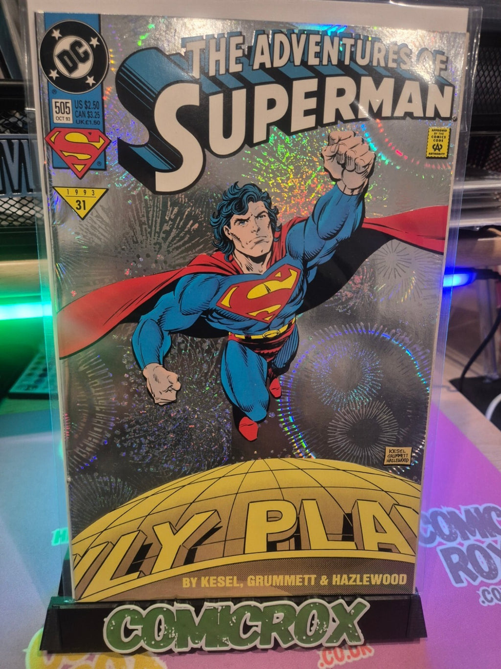 Adventures of Superman #505, 1993, Holo Foil, NM