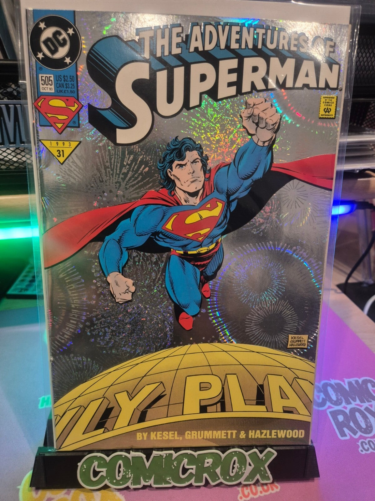 Adventures of Superman #505, 1993, Holo Foil, NM
