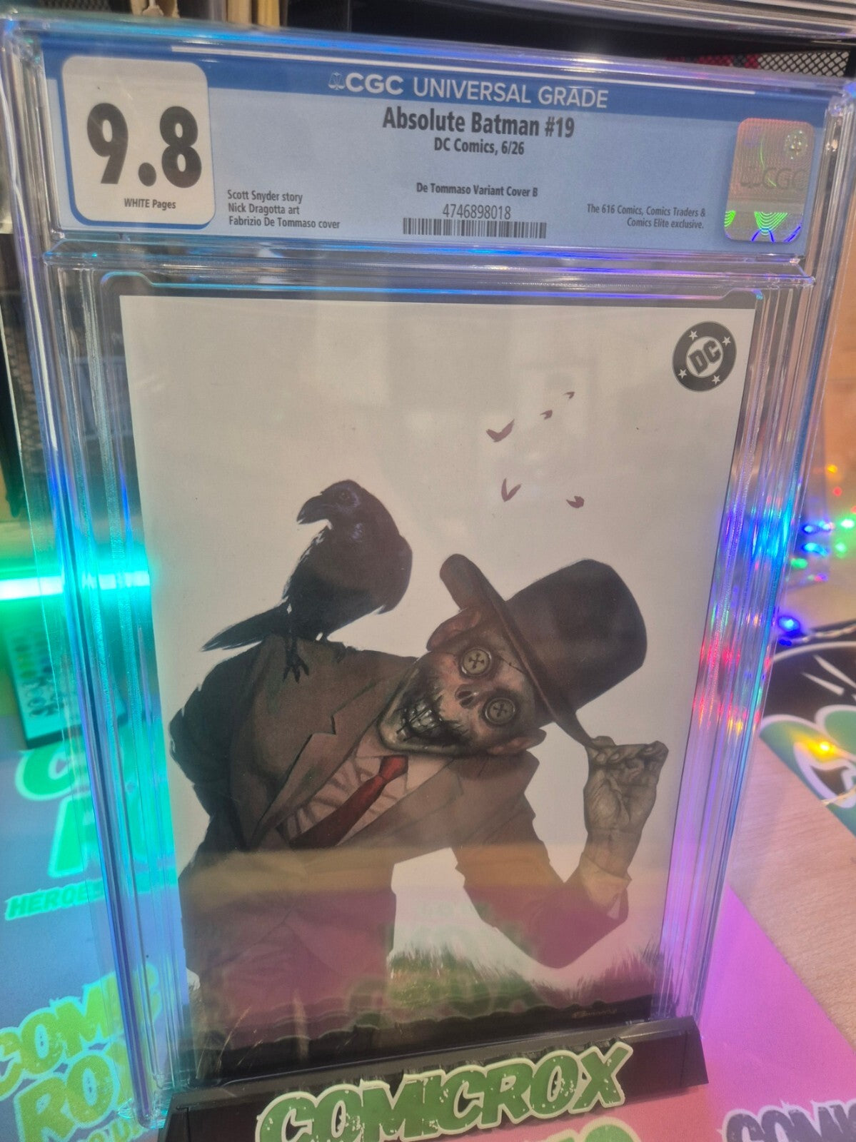 Absolute Batman #19, CGC 9.8, De Tommaso Exclusive Spotlight Variant Ltd. 1000