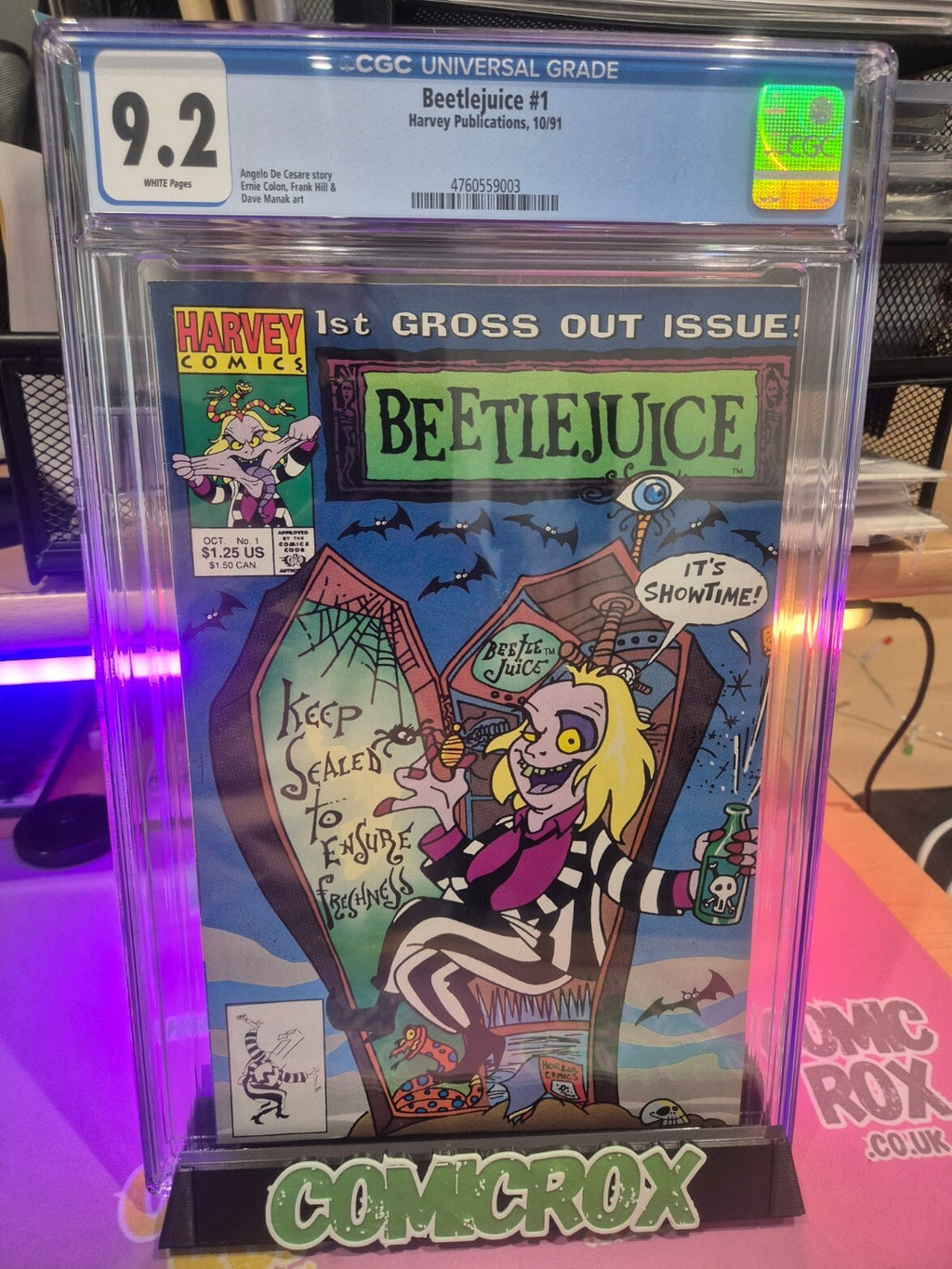 Beetlejuice #1, CGC 9.2, 1991, 1st App Beetlejuice