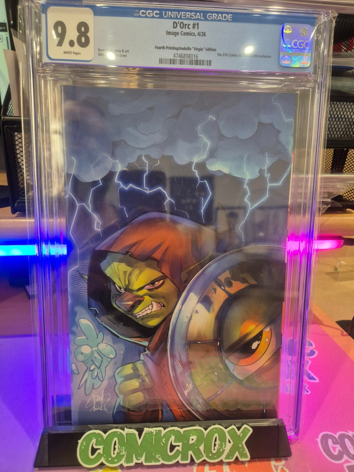 D'Orc #1, CGC 9.8 Top Pop! Highest Graded on Earth. Andolfo Virgin Variant