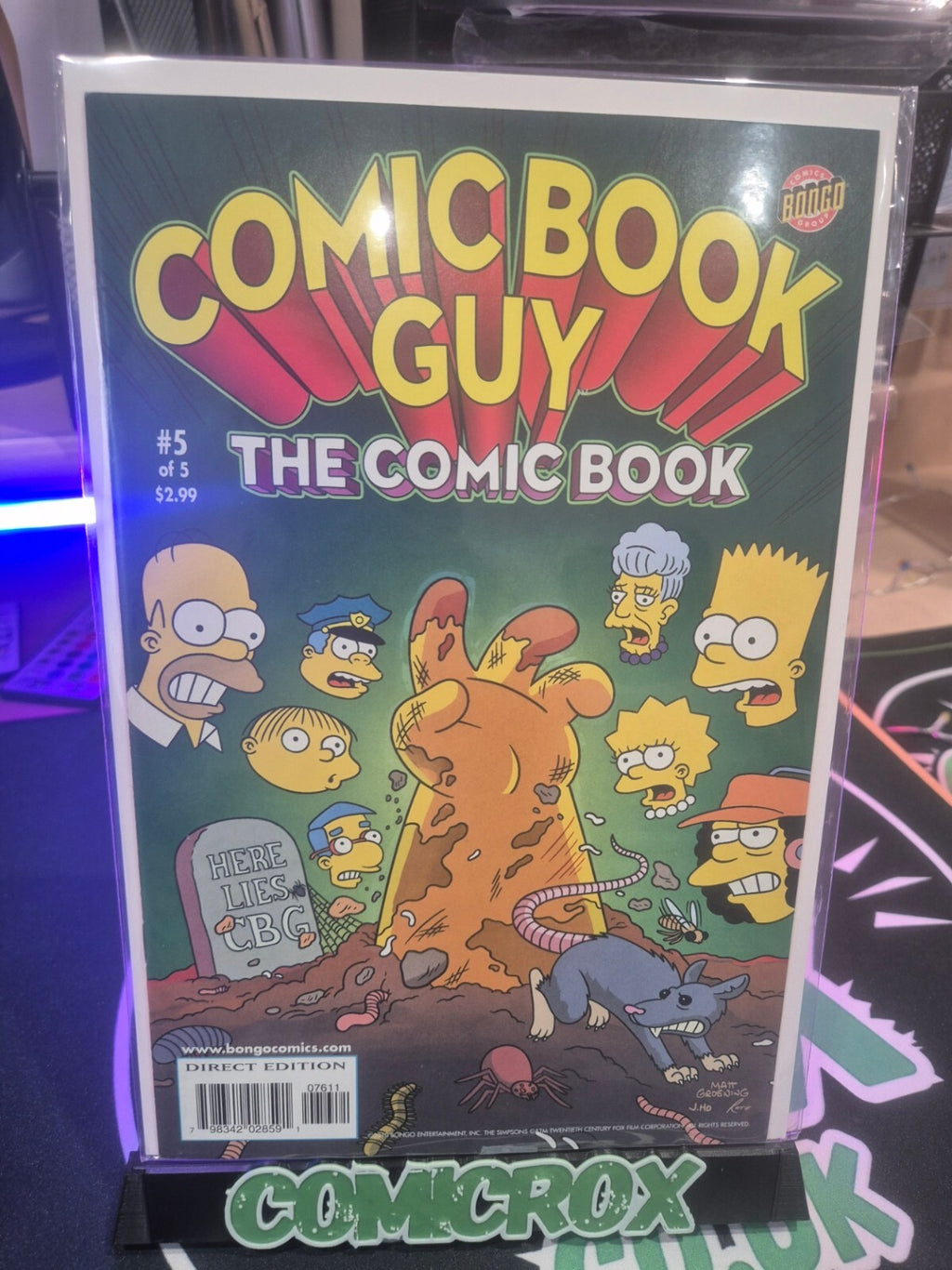Comic Book Guy #5, 2011, Bongo Comics, Simpsons, NM