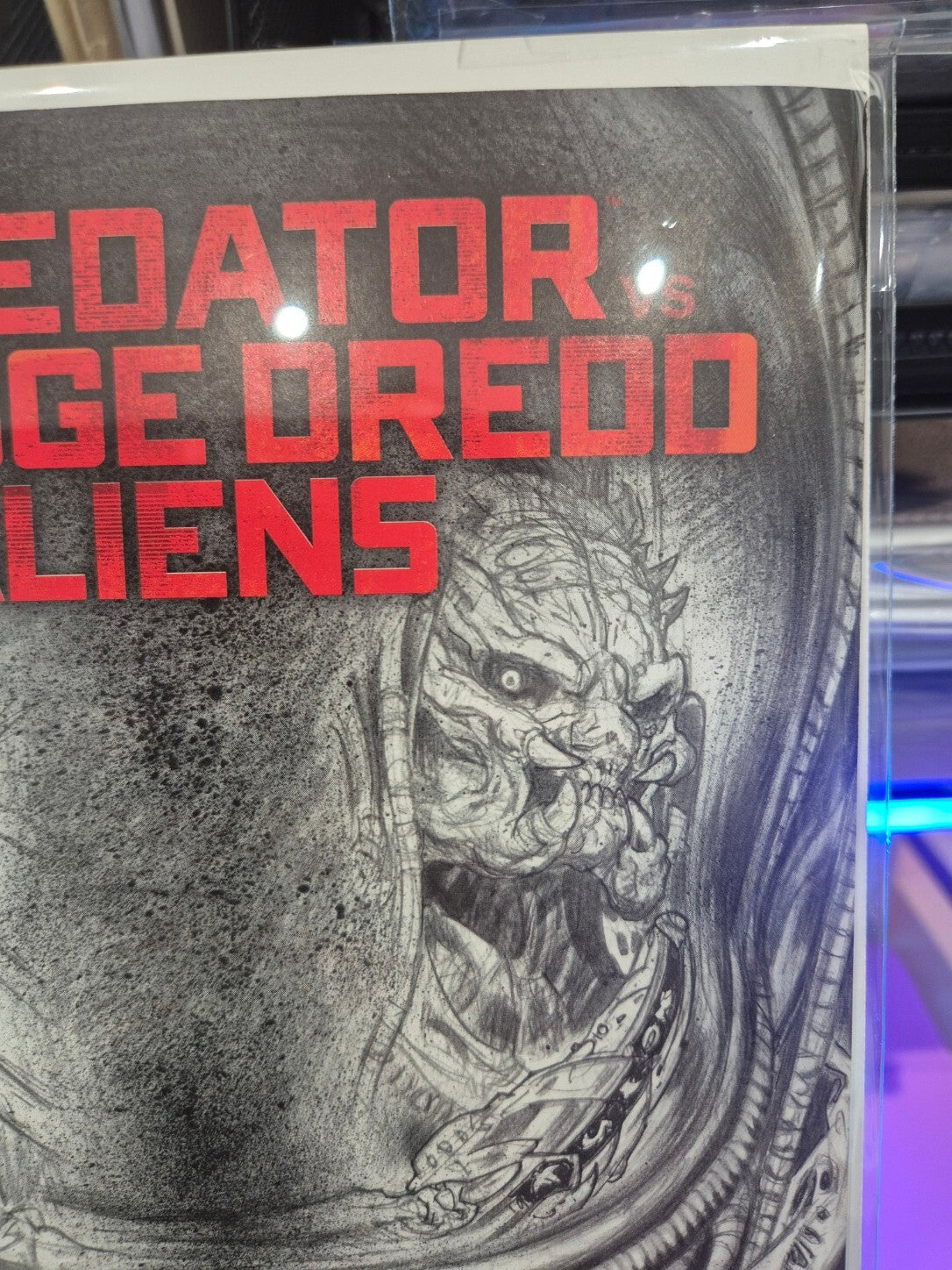 Predator vs Judge Dredd vs Aliens #2, 2016, Rare Pencil Variant, VF+ to VF/NM