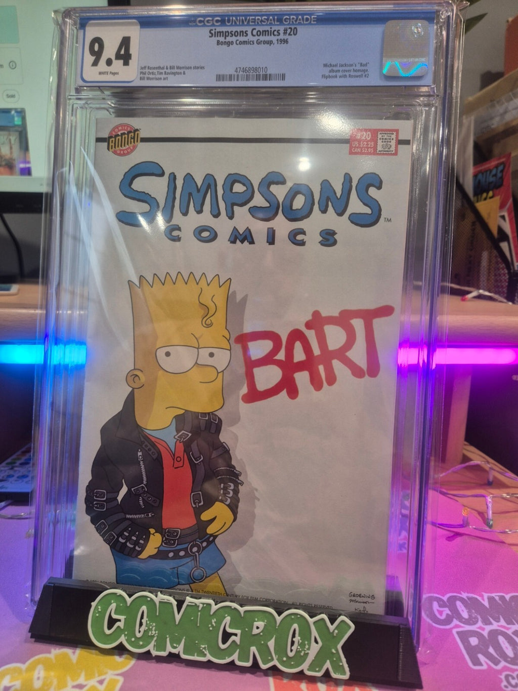 Simpsons #20, CGC 9.4, Bongo Comics, 1996