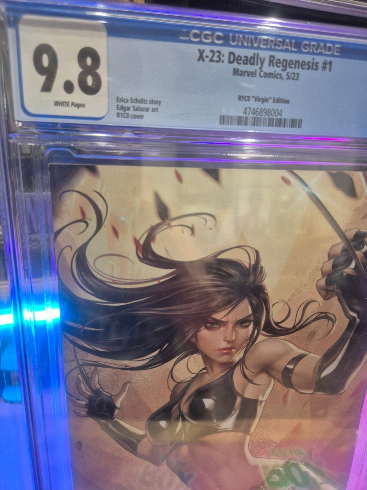 X-23 Deadly Regenesis #1, CGC 9.8, R1c0 Virgin Variant