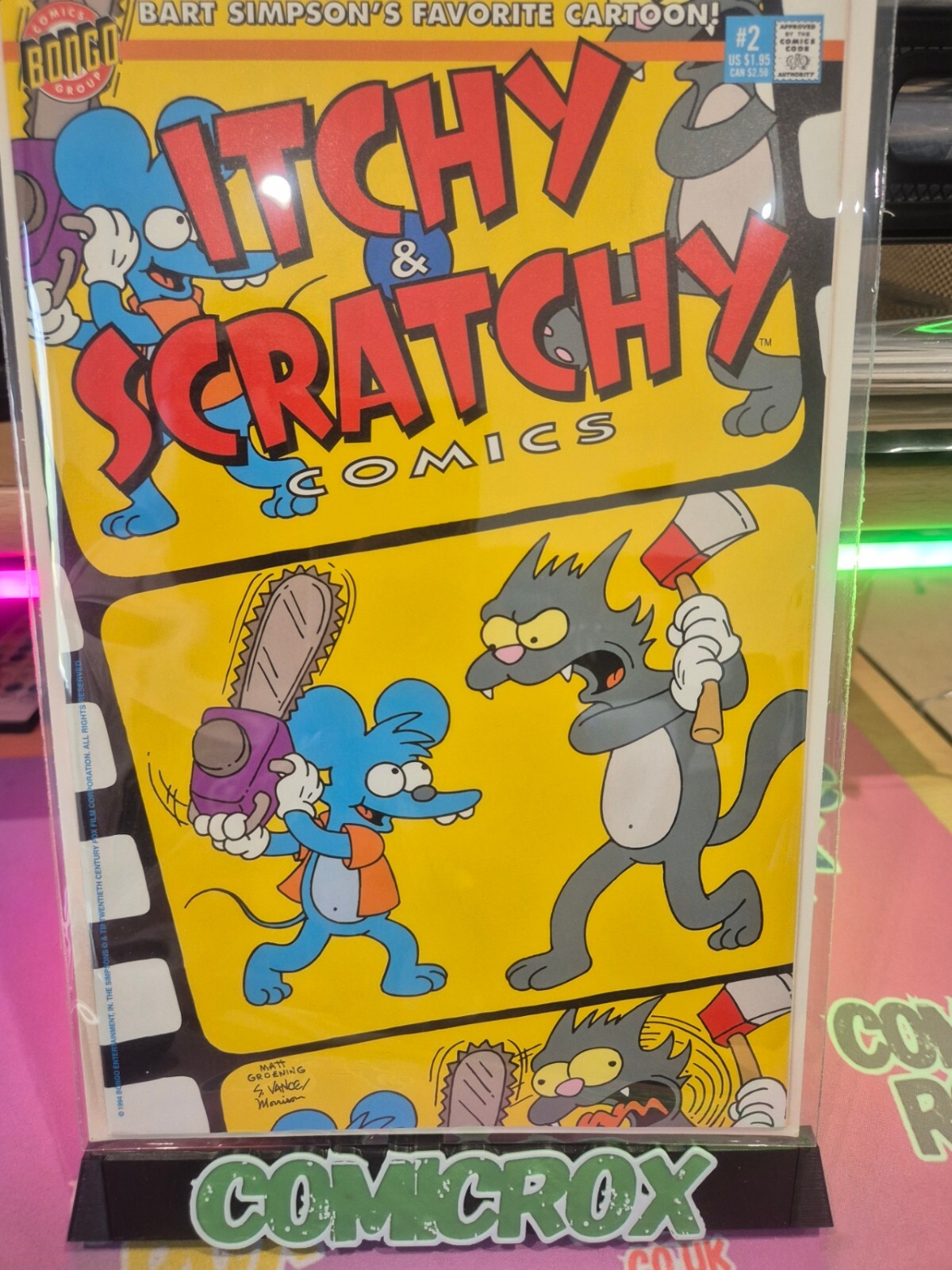 Itchy & Scratchy #2, 1994, Bongo, V High Grade, 9.8 Contender