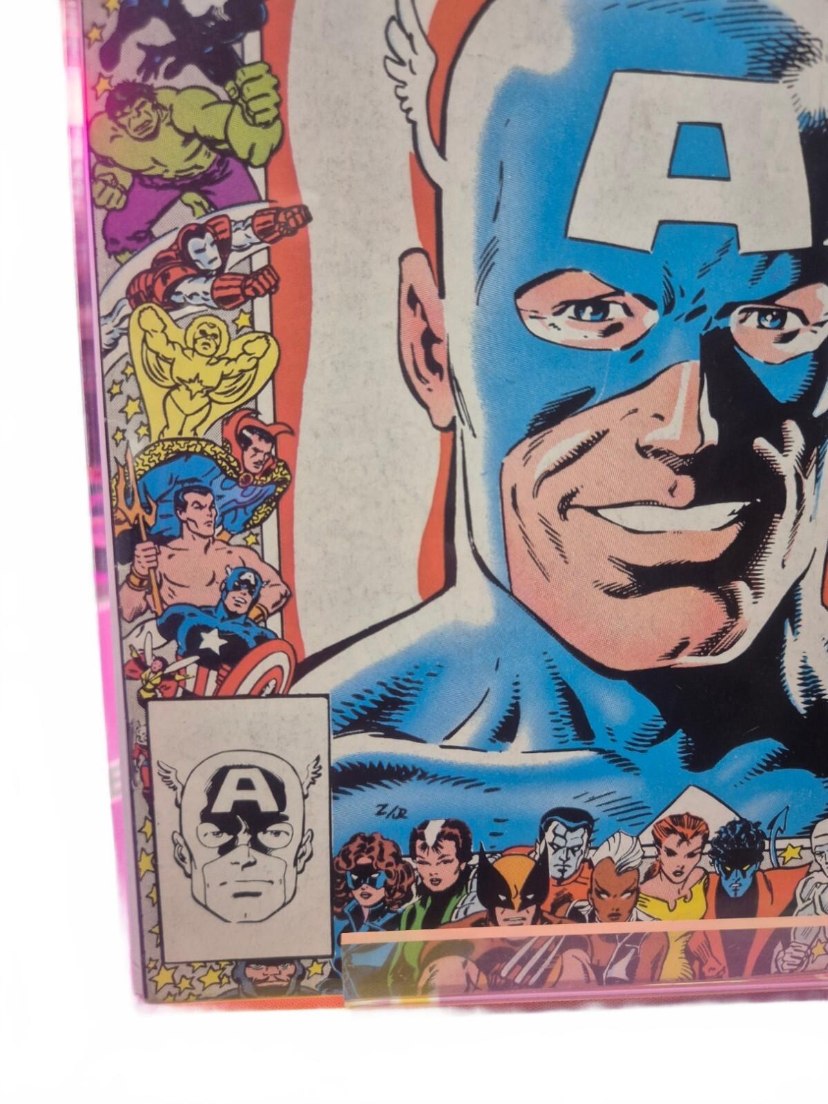 Captain America #323, 1986, Key Issue, Marvel 25th Anniversary Frame Cover, NM