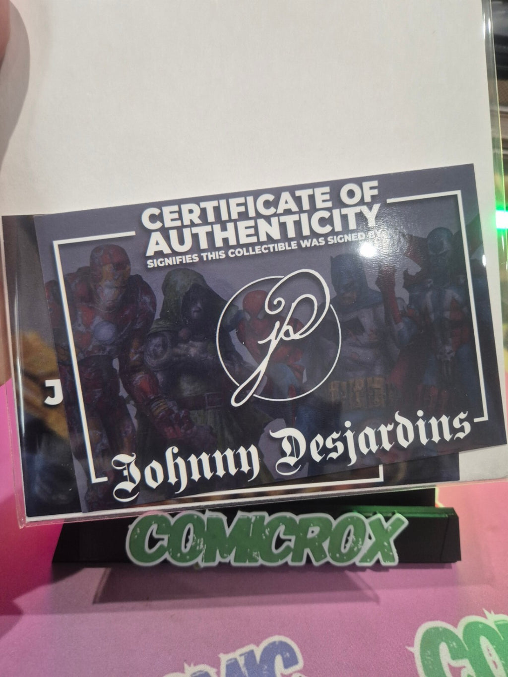 Deadpool: April Pool's Day #1, Signed by Johnny Desjardins with COA, NM