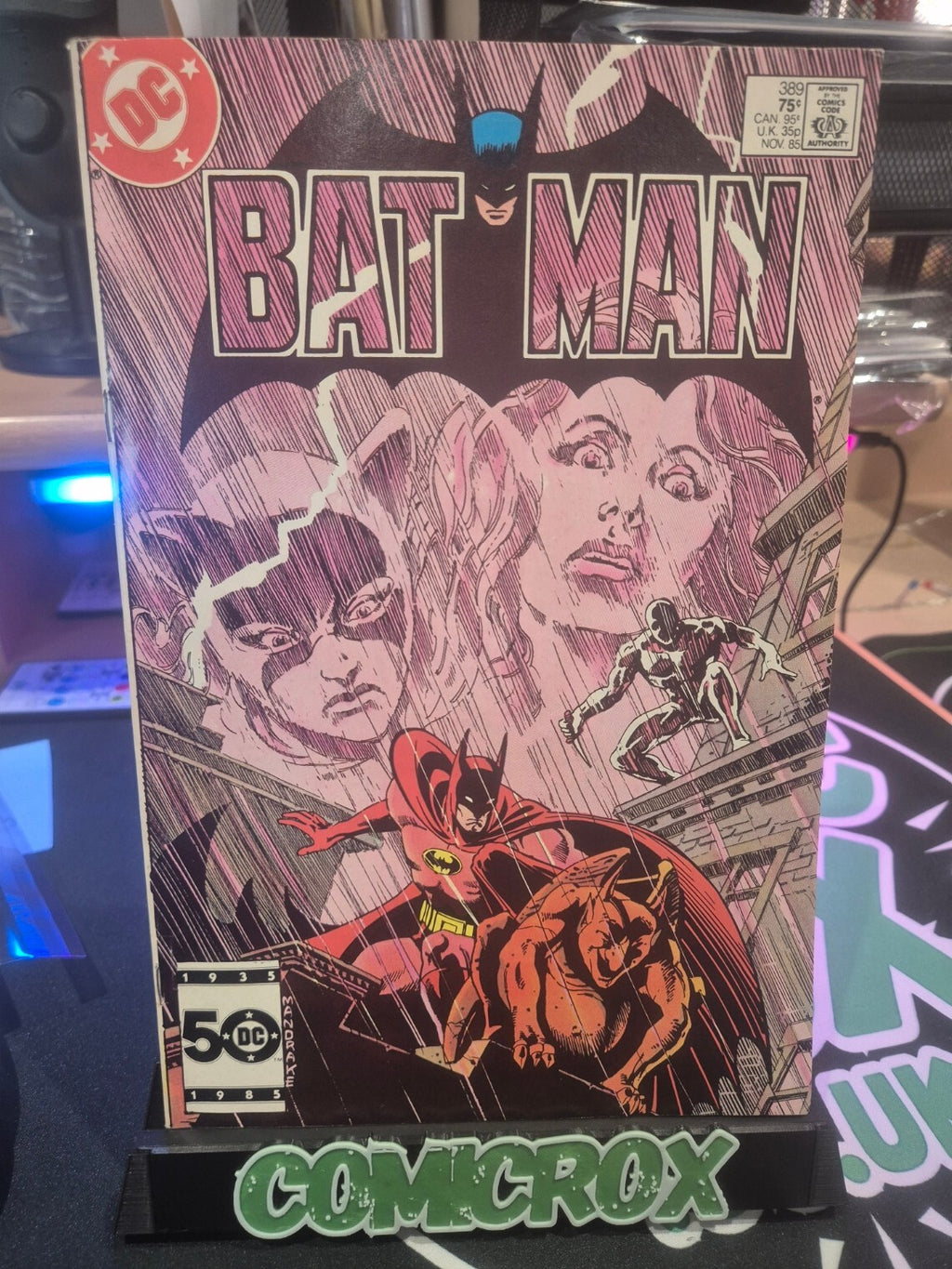 Batman #389, 1985, DC, Infitinite Earth Crossover, VF/VF+