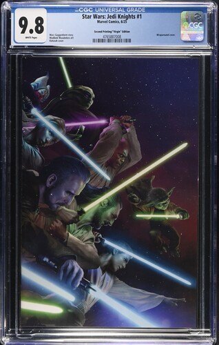 Star Wars: Jedi Knights #1, CGC 9.8 TOP POP! Rare 1:25 Wraparound Cover