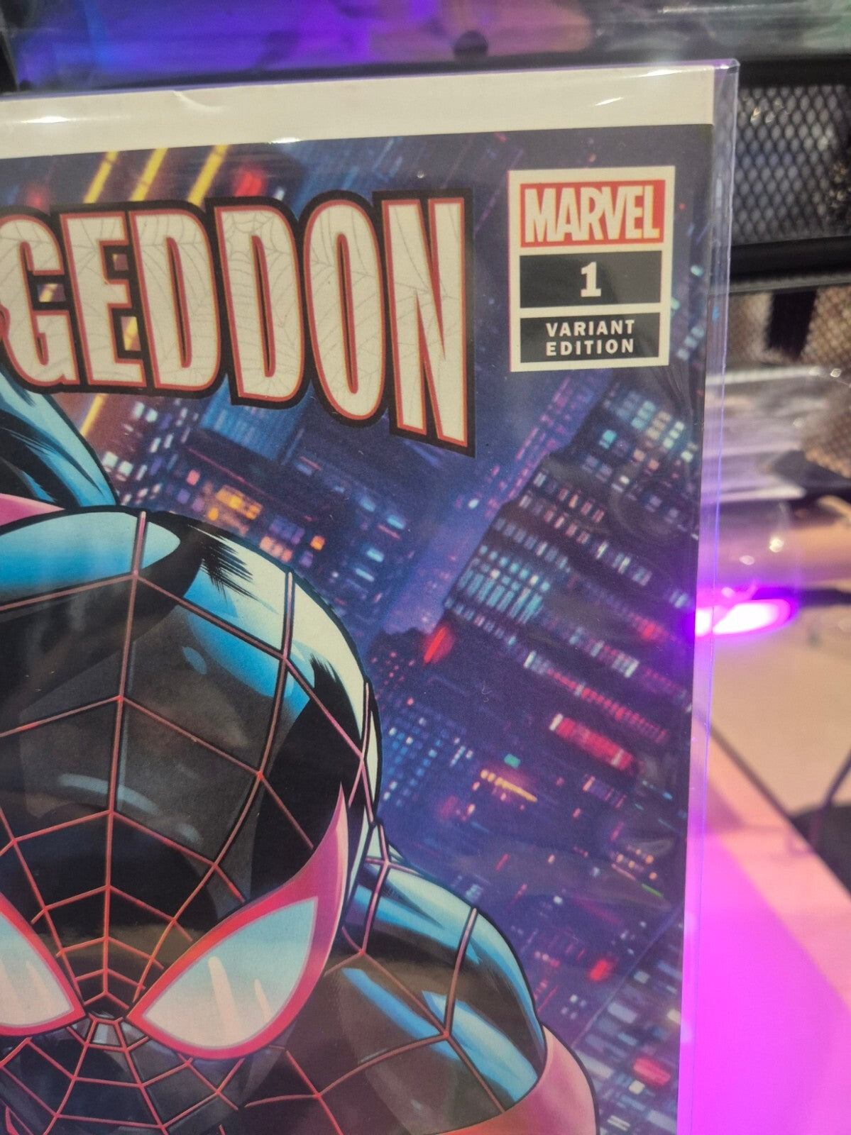 Spider-Geddon #1, 2018, Miles Morales Spider-Man Variant Cover, Key, NM+