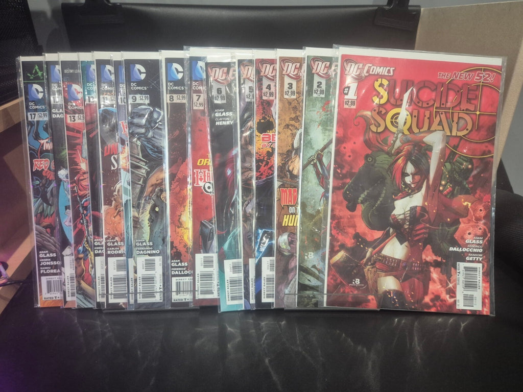 Suicide Squad New 52 Set, #1 to 13 plus 15 & 17 (15 books) All NM